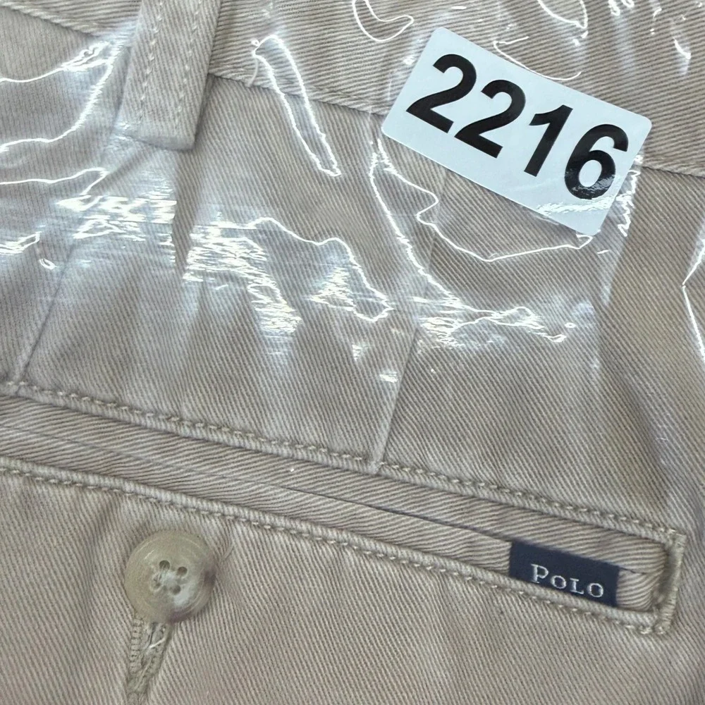 Polo Ralph Lauren‎ Shorts Mens 40T Tan Classic Fit Khaki Chino Cotton Twill 2216